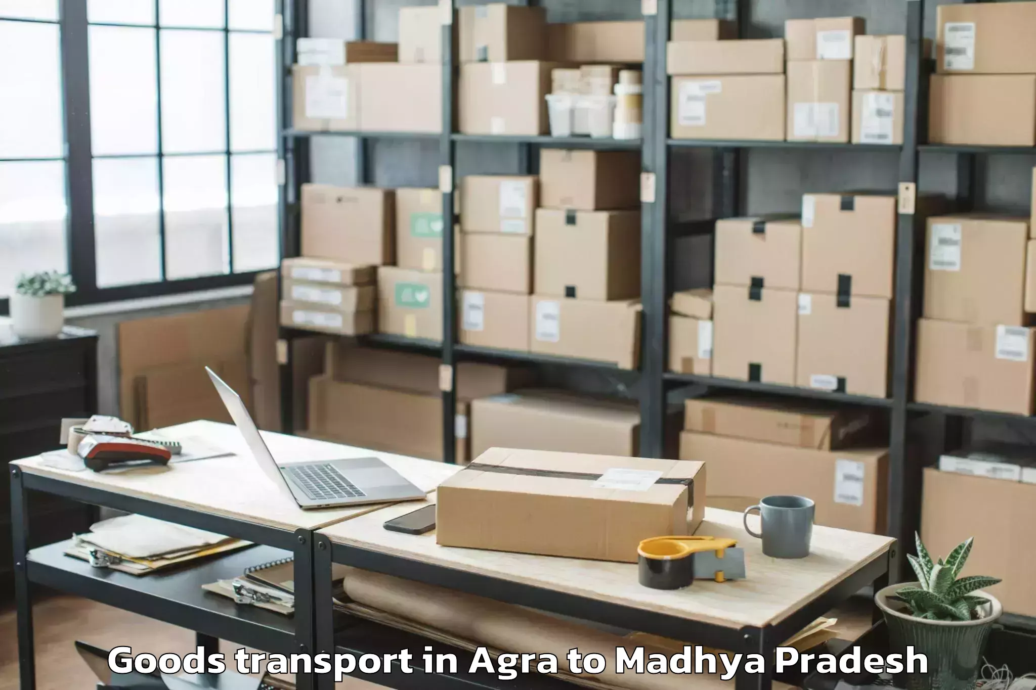 Get Agra to Vikram University Ujjain Goods Transport